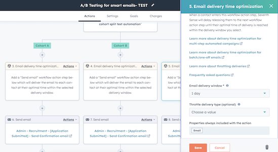 AB smart email testing workflow-3