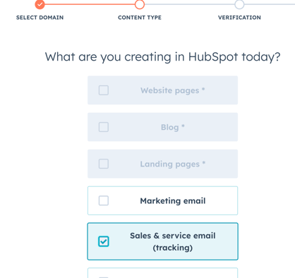Sales and marketing domain