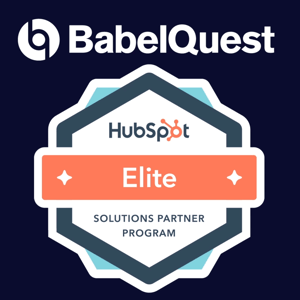 BabelQuest is now an Elite Hubspot Partner