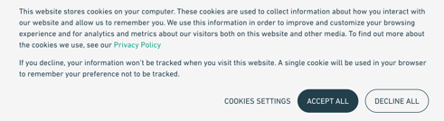 Our cookie policy