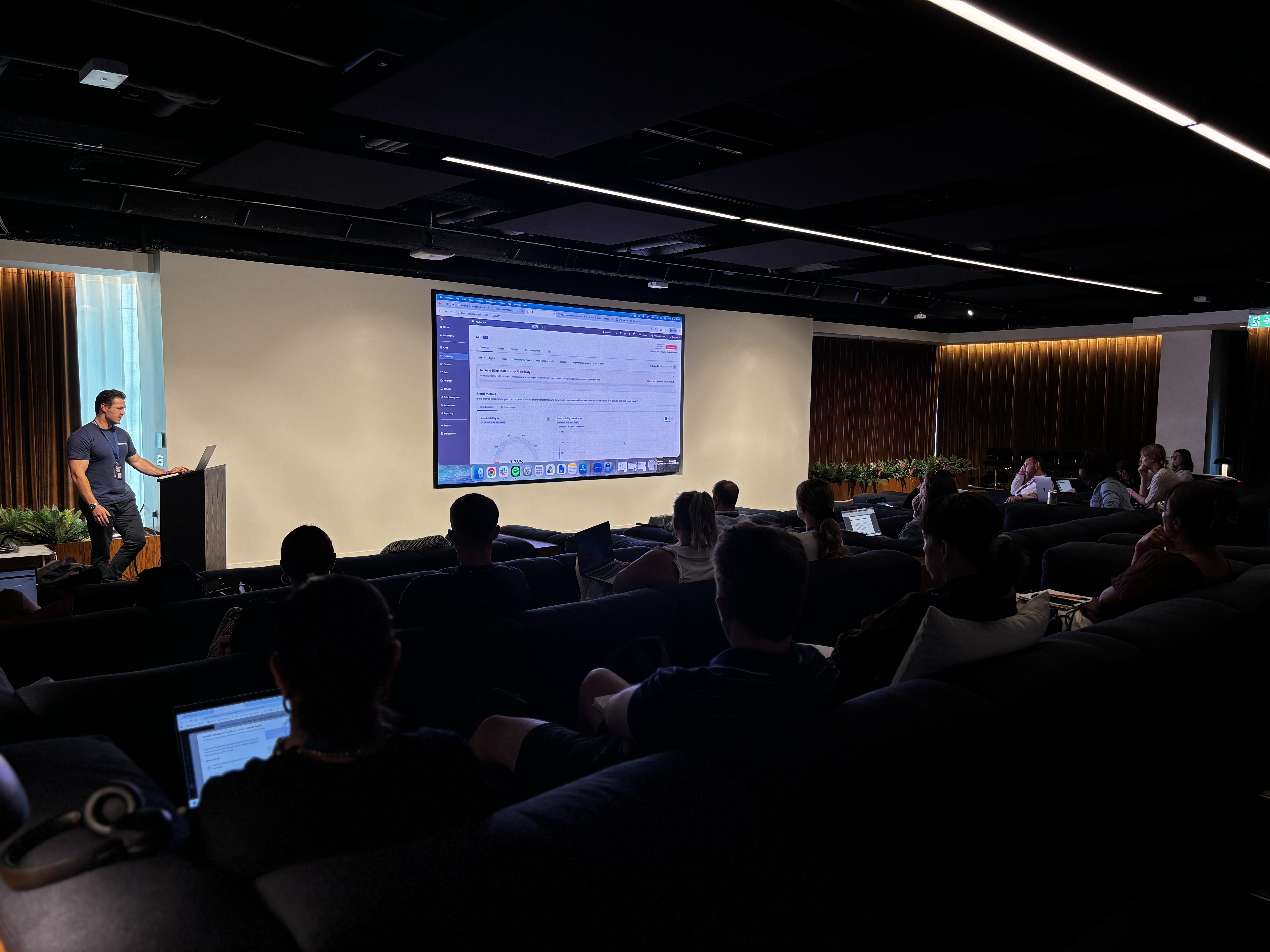 The room during the workshop